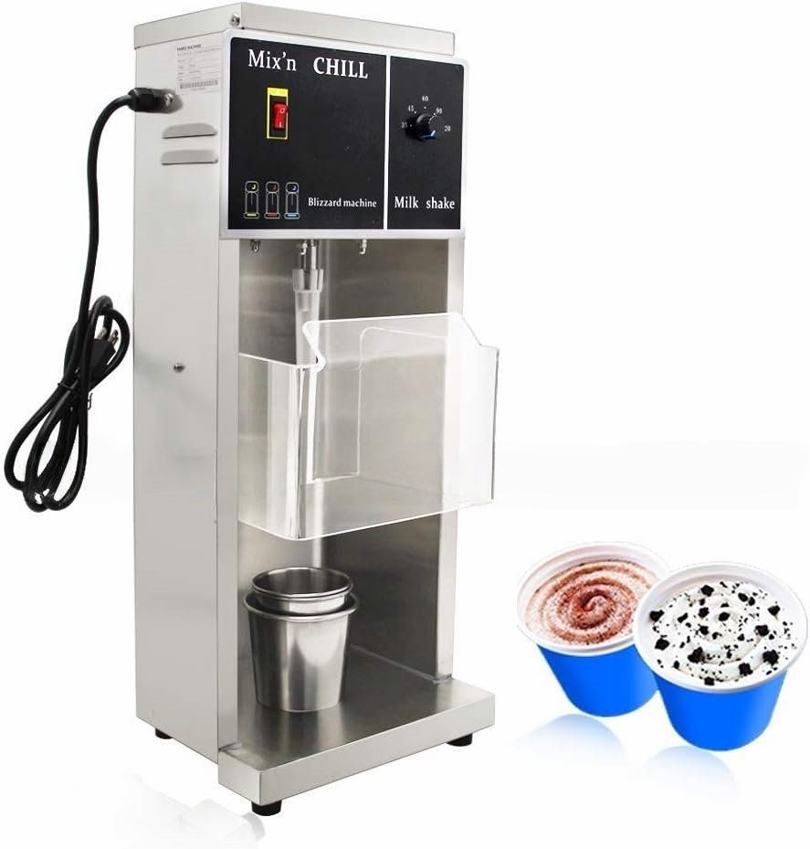 混合アイスクリームマシン 電動シェイク メーカー Mix Ice Cream Maker 反転カップと振りかからない ビジネス|業務用 110V 送料無料