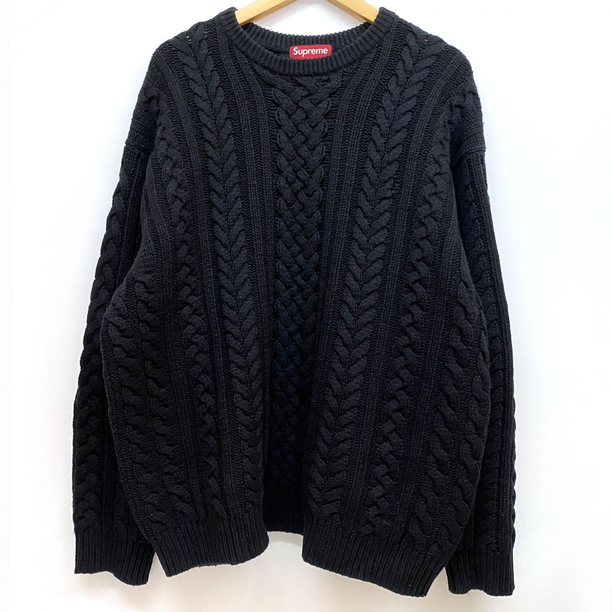 supreme シュプリーム　セーター　ニット　Ｓ　ブラック　長袖 Supreme(シュプリーム) SLEEVE STRIPE SWEATERセーター ブラック