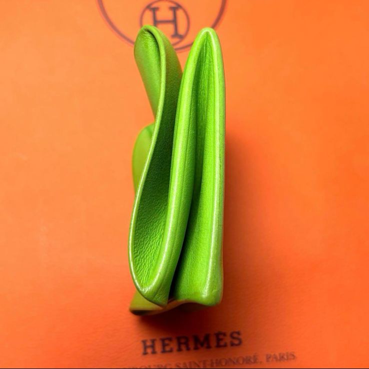 エルメス HERMES コインケース グリーン 黄緑 小銭入れ ズールー