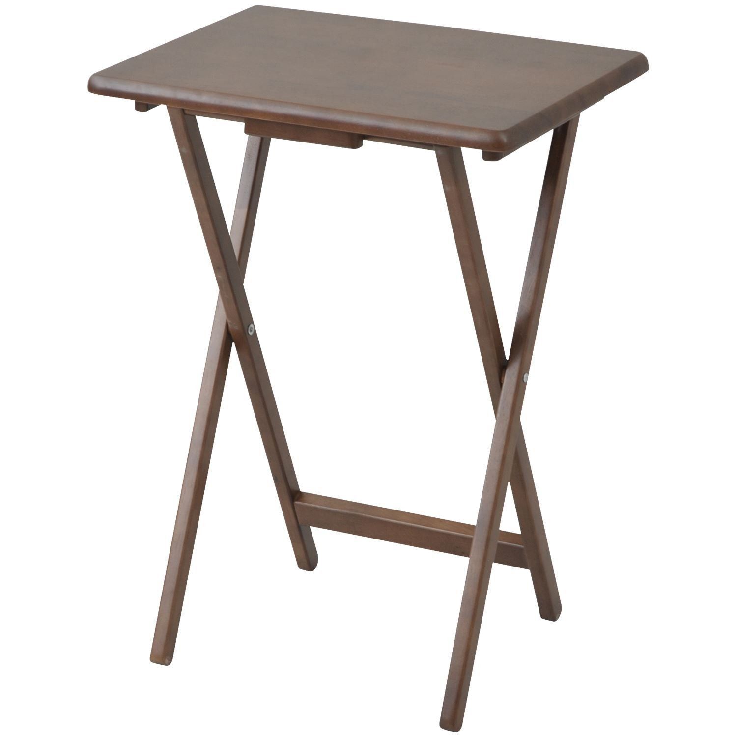 【在庫処分】STR-50H(FBR) フレッシュブラウン 完成品 台 木製 幅48.5×奥行37.5×高さ66cm ハイ サイドテーブル 折りたたみテーブル [山善]