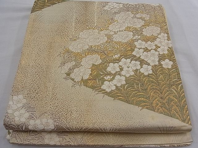 平和屋野田店■六通柄袋帯 唐織 蒔絵の調べ 逸品 n-mz6416