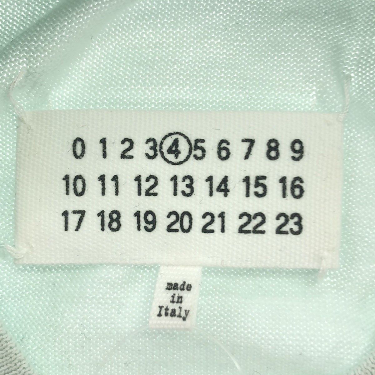 Maison Margiela4 メゾン マルジェラ 19AW 半袖ニットセーター ミント 