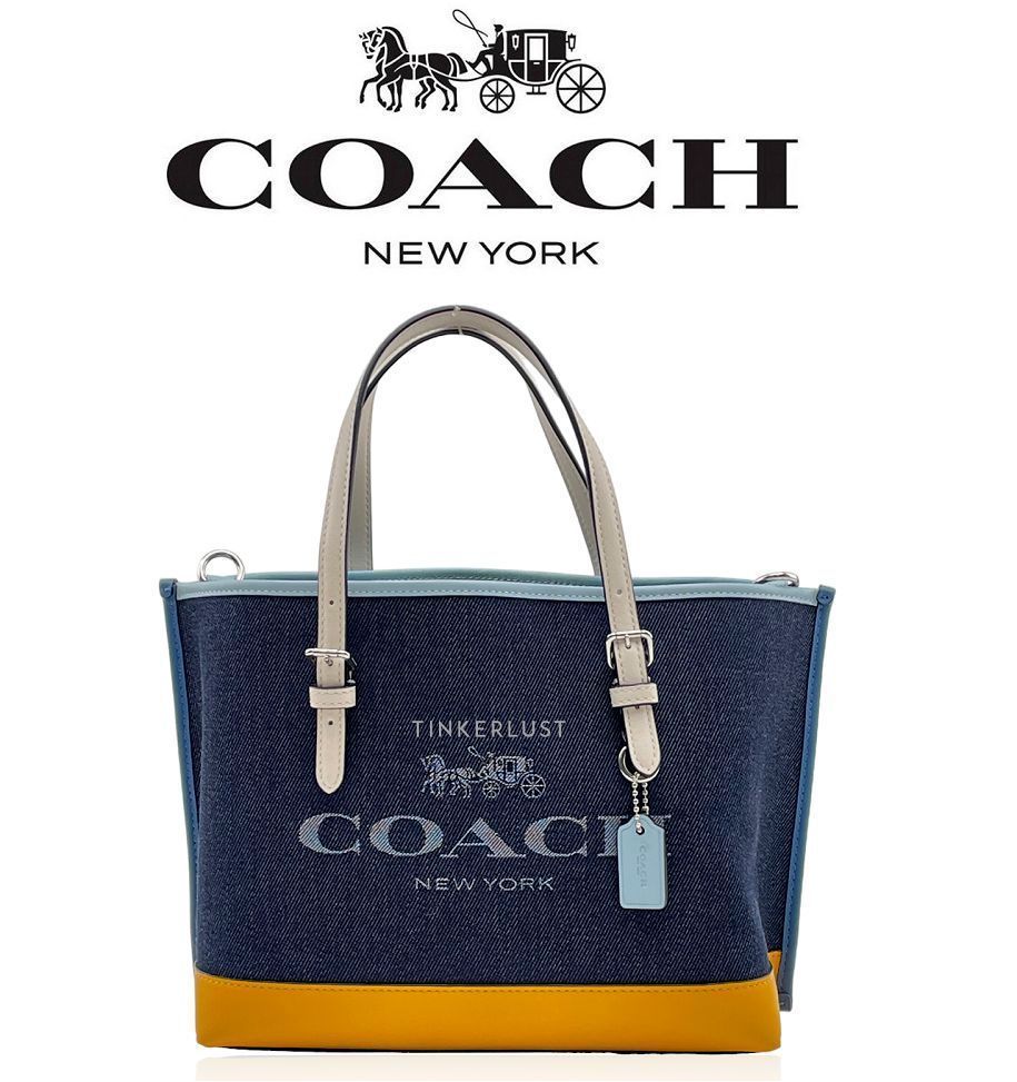 新品未使用 コーチバッグcoach/コーチバッグ ハンドバッグ C4085 デニム×オーカーマルチ トートバッグ ショルダーバッグ クロスボディー  レディースバッグ 斜めがけバッグ アウトレット品 紙袋付属 新品未使用 - メルカリ