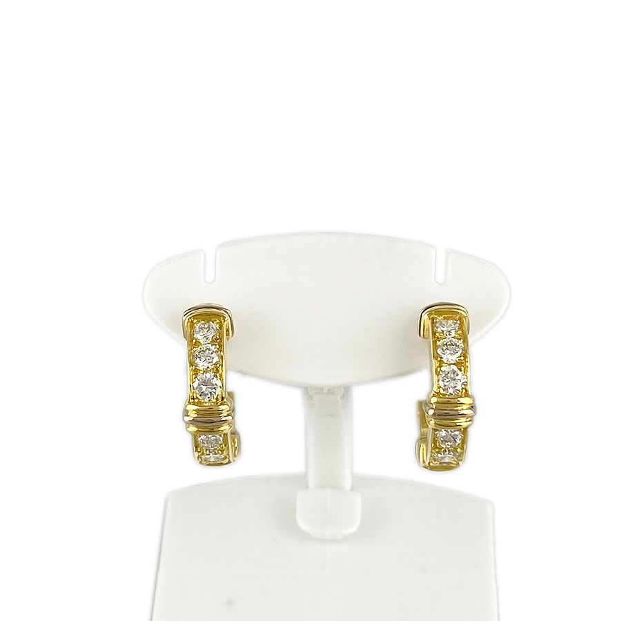 カルティエ CARTIER ピアス K18YG K18WG ダイヤモンド コンテッサ sss【中古】 メルカリShops