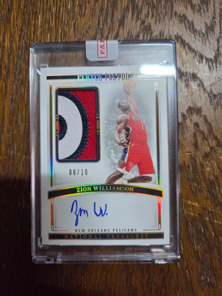 Panini パニーニ ナショナル トレジャー NBA シオン ウィリアムソン パッチ オンオート 10 腸