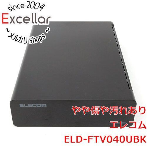 ELECOM　外付ハードディスク　ELD-FTV040UBK　展示品