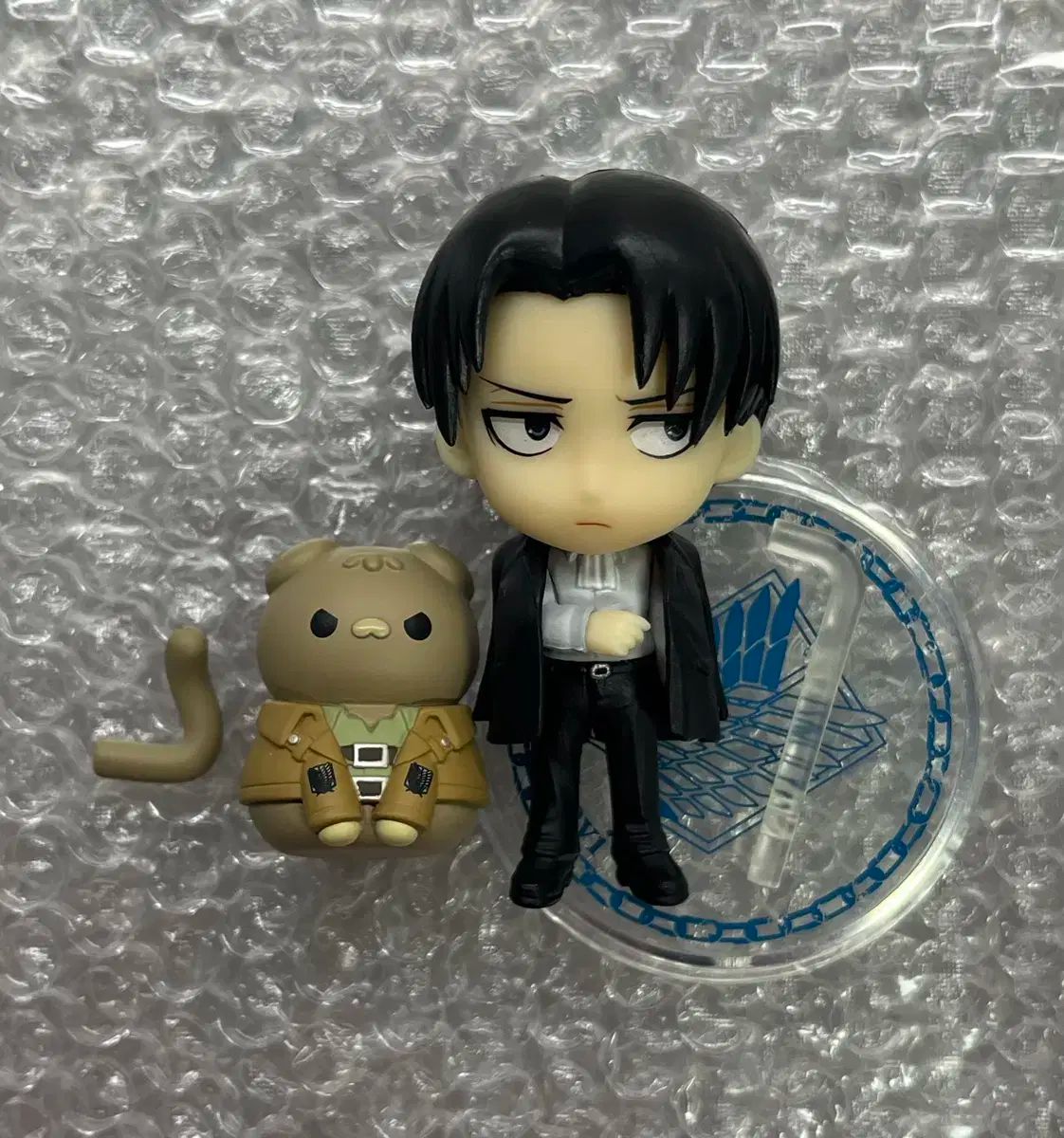 【雷市場（ポンジャン）商品韓国直送】 進撃の巨人 リヴァイ ちびきゅん 江 メガキャット フィギュア