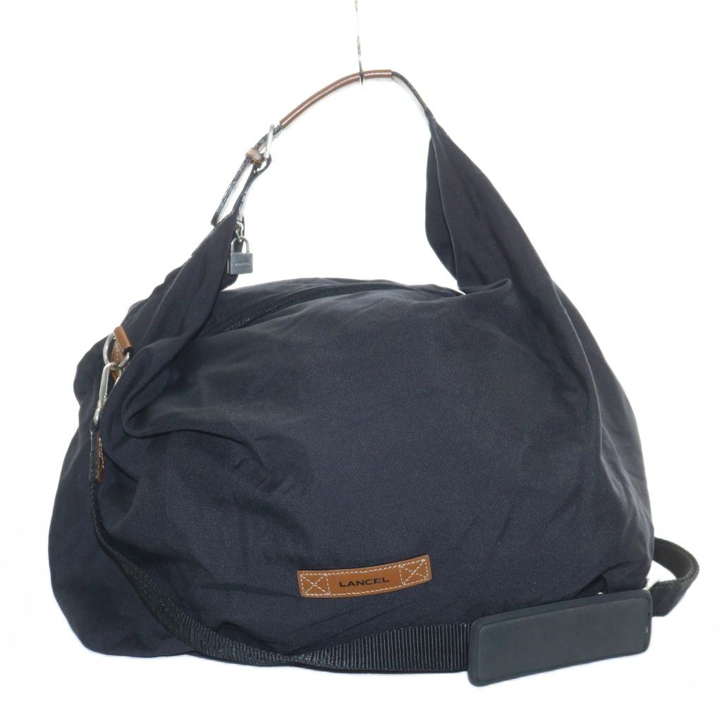 ランセル大きなbag  LANCEL   2ウェイショルダー ランセル 2wayボストンバッグ ショルダーバッグ 斜め掛け