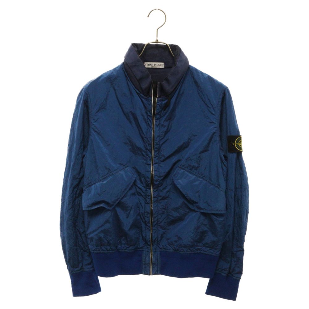 STONE ISLAND (ストーンアイランド) 11SS Membrana Nylon Metal Bomber Jacket メンブラーナ ナイロン  メタル ジップアップ ナイロンジャケット ブルー 541544M44 - メルカリ