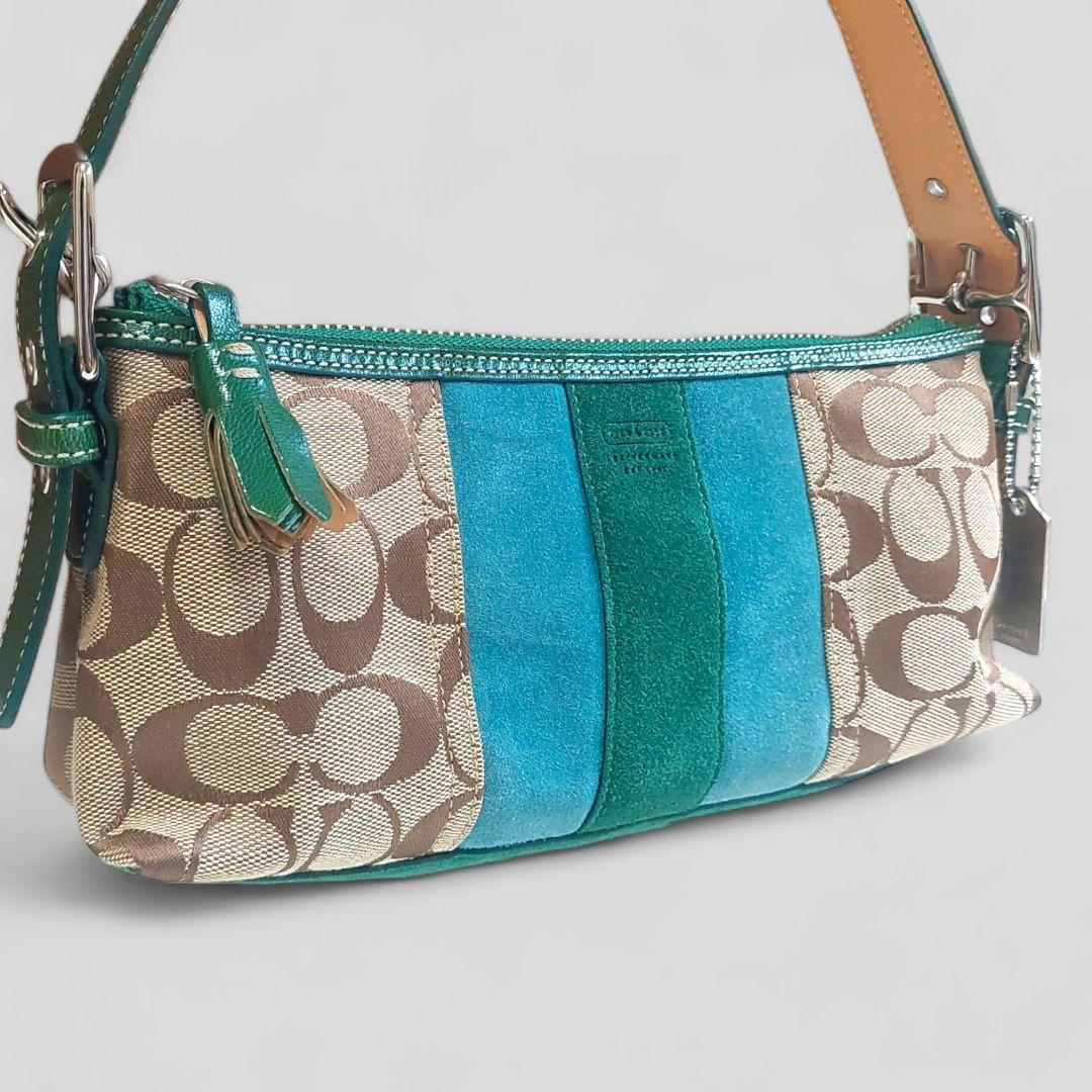 COACH アクセサリーポーチ シグネチャー ハンドバッグ コーチ