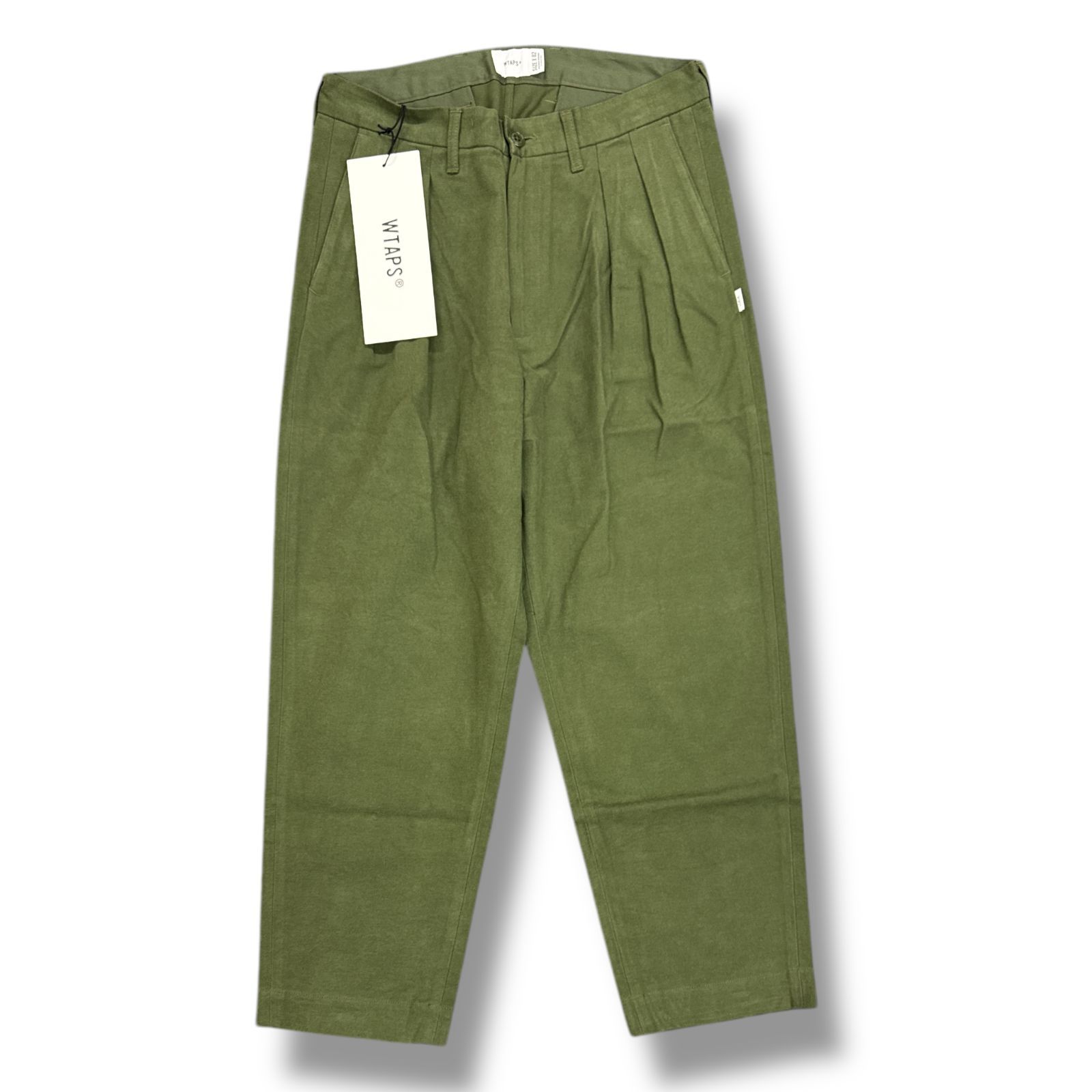 パンツ WTAPS 20AW 202TQDT-PTM06 TUCK TROUSERS 未使用品 WTAPS 20AW TUCK TROUSERS COTTON FLANNEL タック