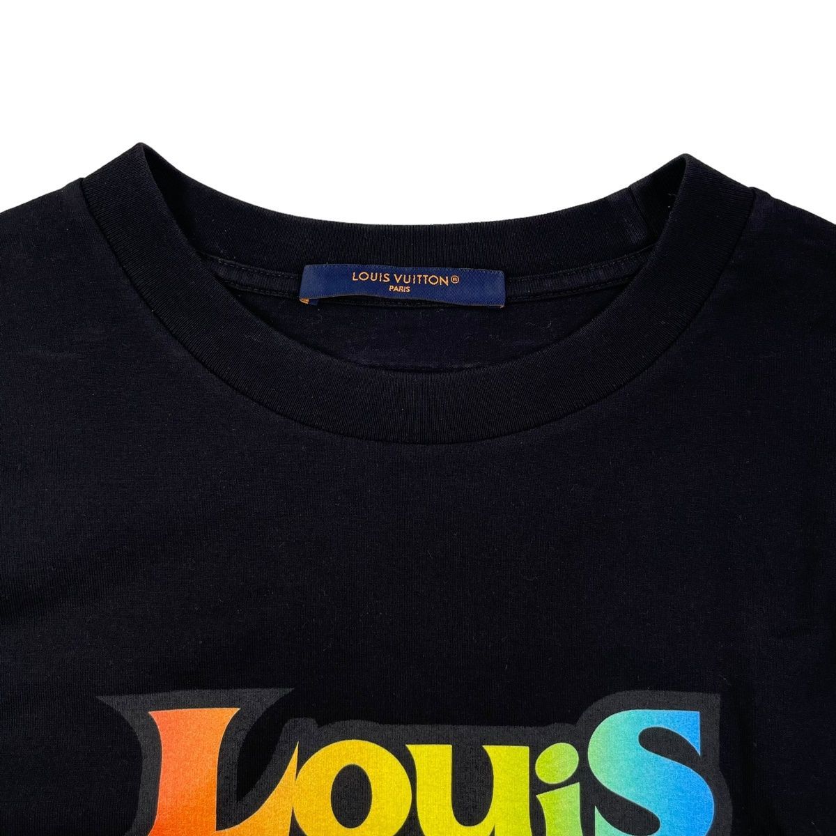 LOUIS VUITTON ルイヴィトン フェード プリンテッド ロンTシャツ 中古】 LOUIS VUITTON ルイヴィトン LV フェード プリンテッド