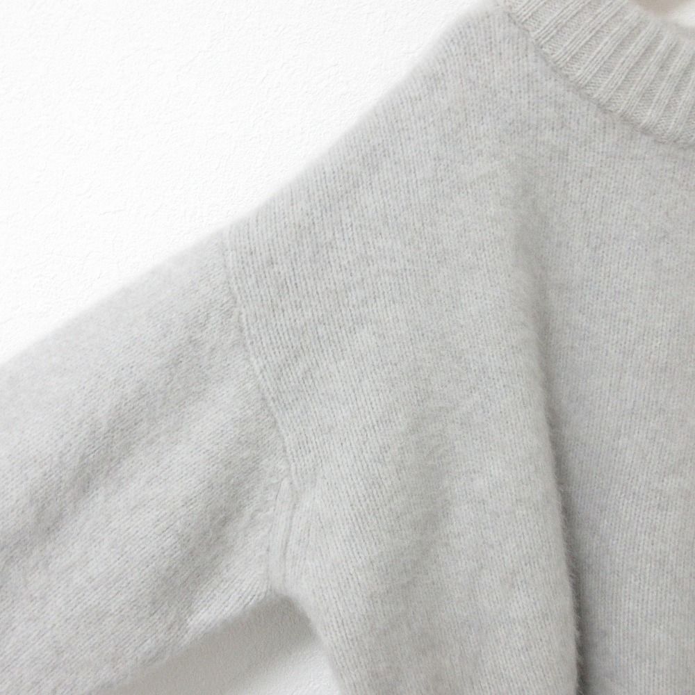 美品 22AW Spick ＆ Span スピック＆スパン フォックス混ボトルネックプルオーバー ニット セーター 22080200704030 グレー レディース 古着 中古 美品 22AW Spick ＆ Span スピック＆スパン フォックス混ボトル