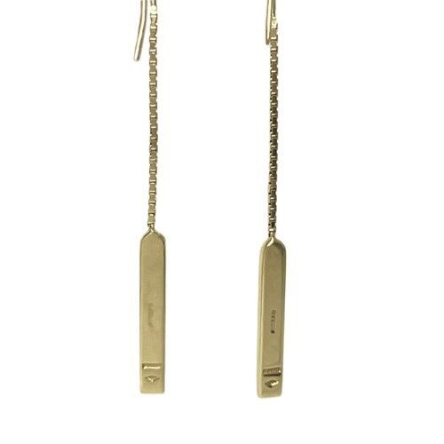 18Kゴールド ファッション グッチ K18WG 18金 ラリアット ピアス