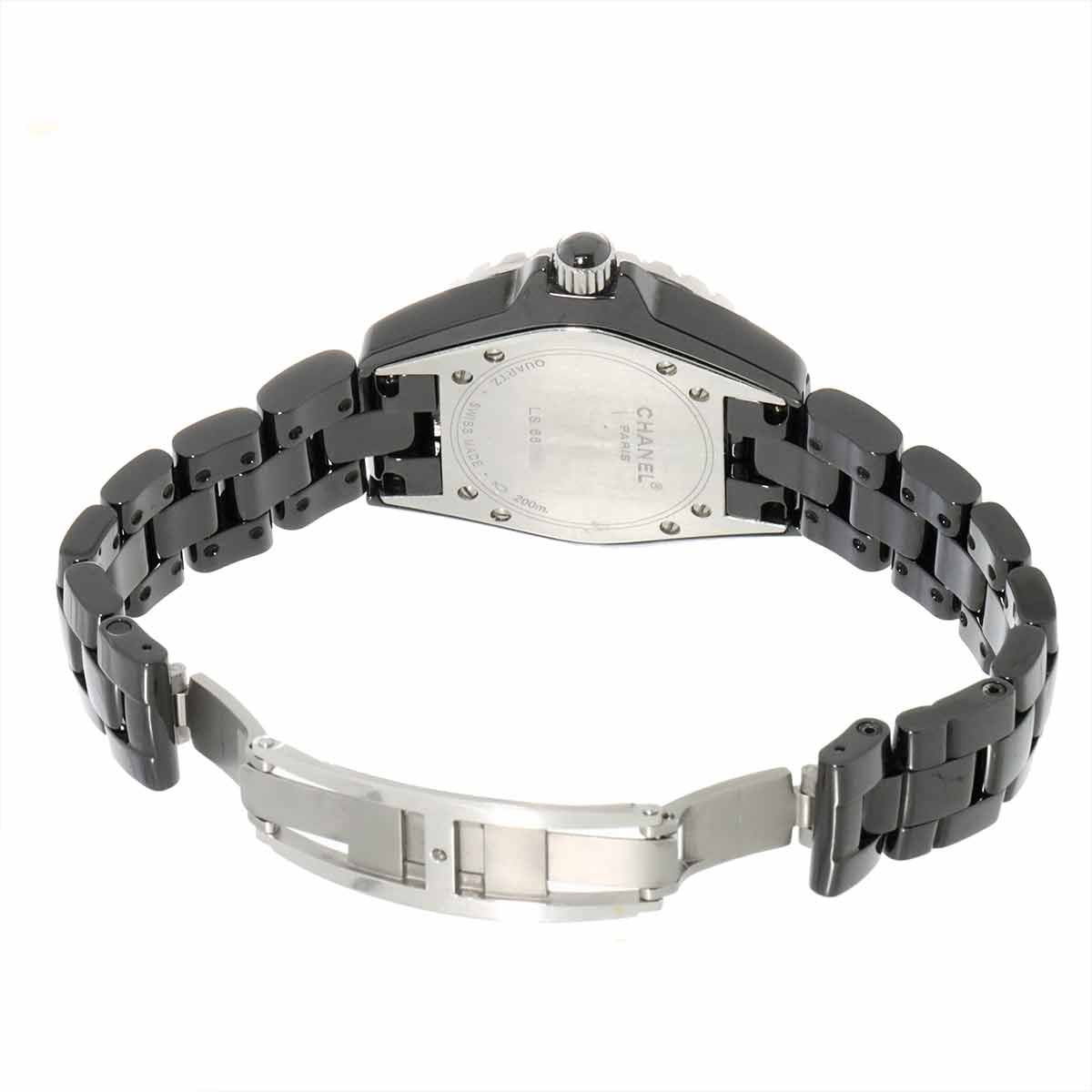 CHANEL シルバー クォーツ 時計 J12 ホワイトセラミック 33mm クォーツ - H5698｜シャネル 時計