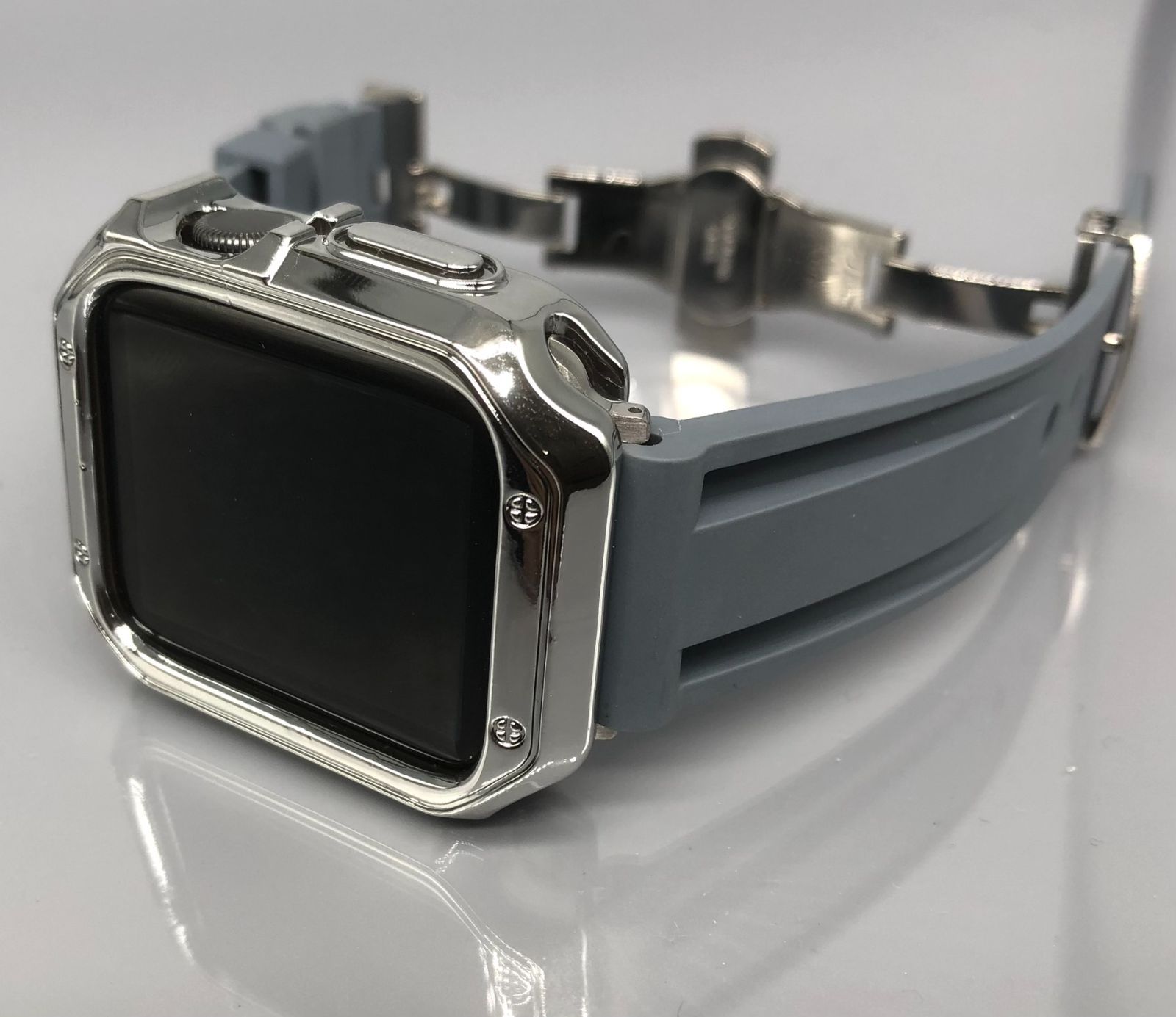 Apple Watch カバー バンド セット グレー 40~45mm