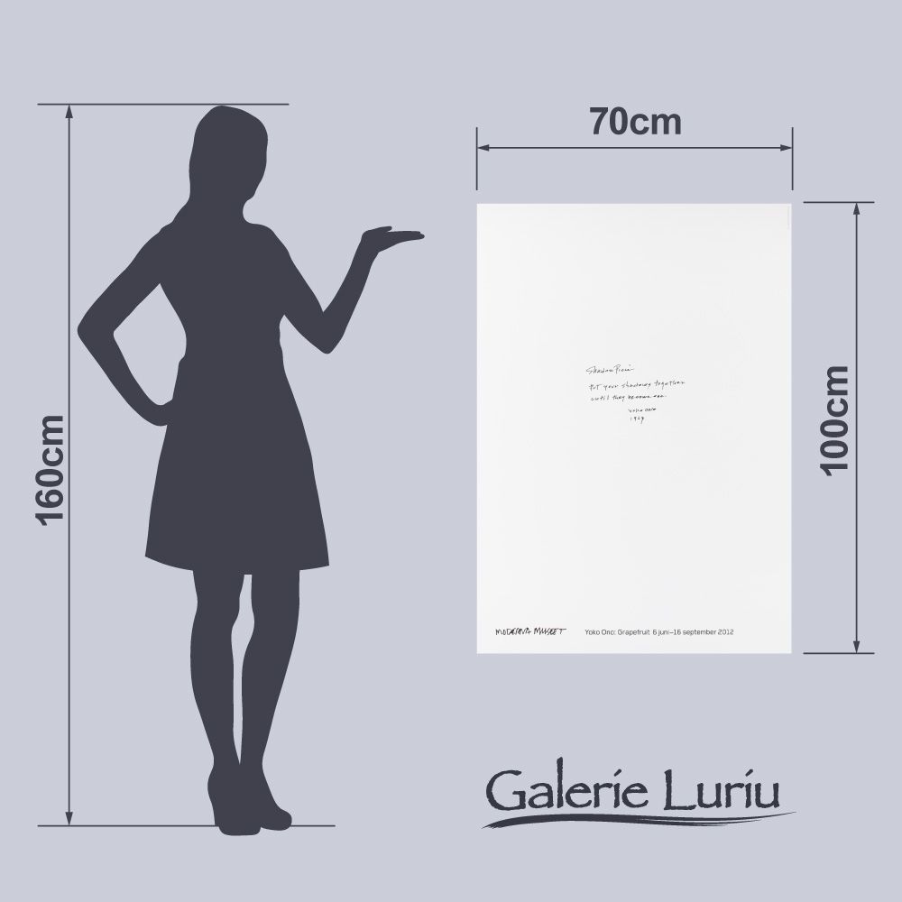 オノ ヨーコ スウェーデンで開催した展覧会ポスター 「Shadow Piece
