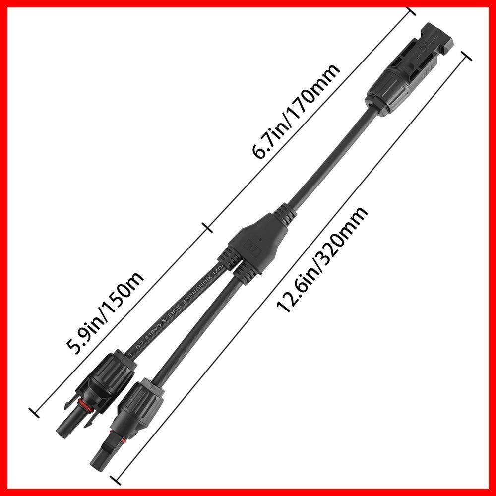 防水 mmfコネクタ UV耐久 耐候性 2M1F + 1M2F 並列 並列 ソーラー Y字