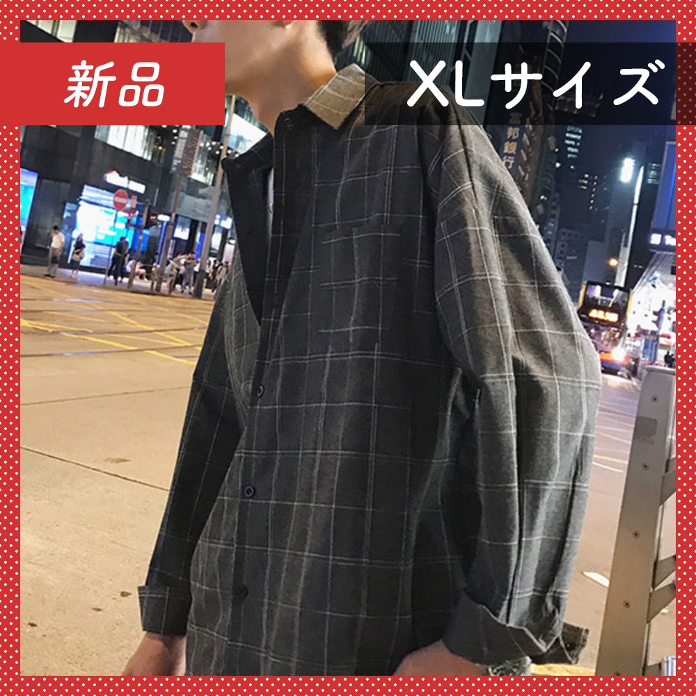 🔴新品未使用🔴 ビッグ シルエット チェック シャツ 長袖 🔴新品未使用🔴 ビッグ シルエット チェック シャツ 長袖