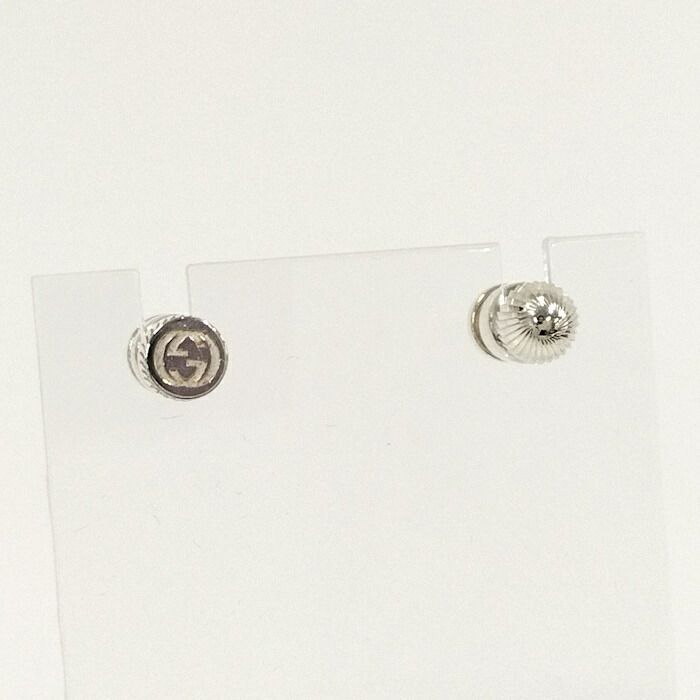 GUCCI ピアス インターロッキングG ボール スタッド Ag925 GUCCI ピアス インターロッキングG ボール スタッド Ag925