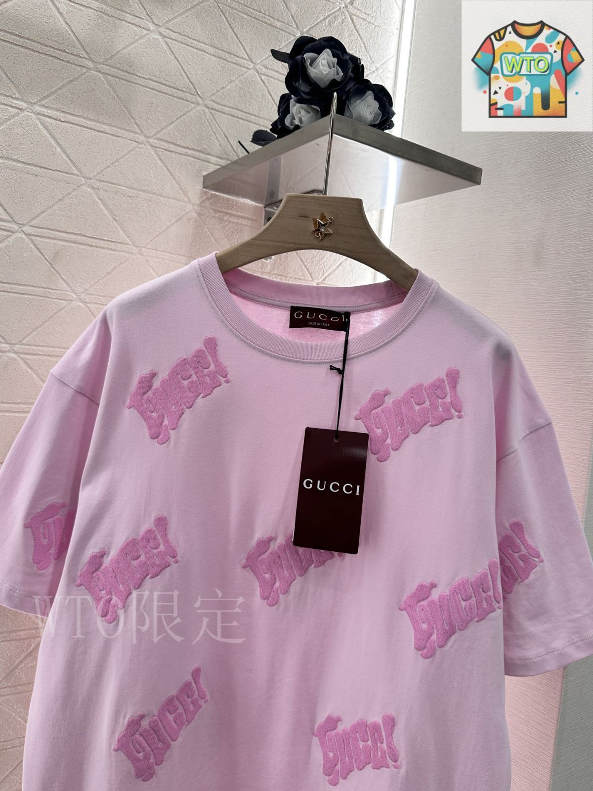 限定さらに値下⭐︎GUCCI⭐︎可愛い猫刺繍 スパンコール TシャツMサイズ/お洒落 GUCCI 【Sサイズ】セーター モヘア ニット ネコ アニマル 刺繍