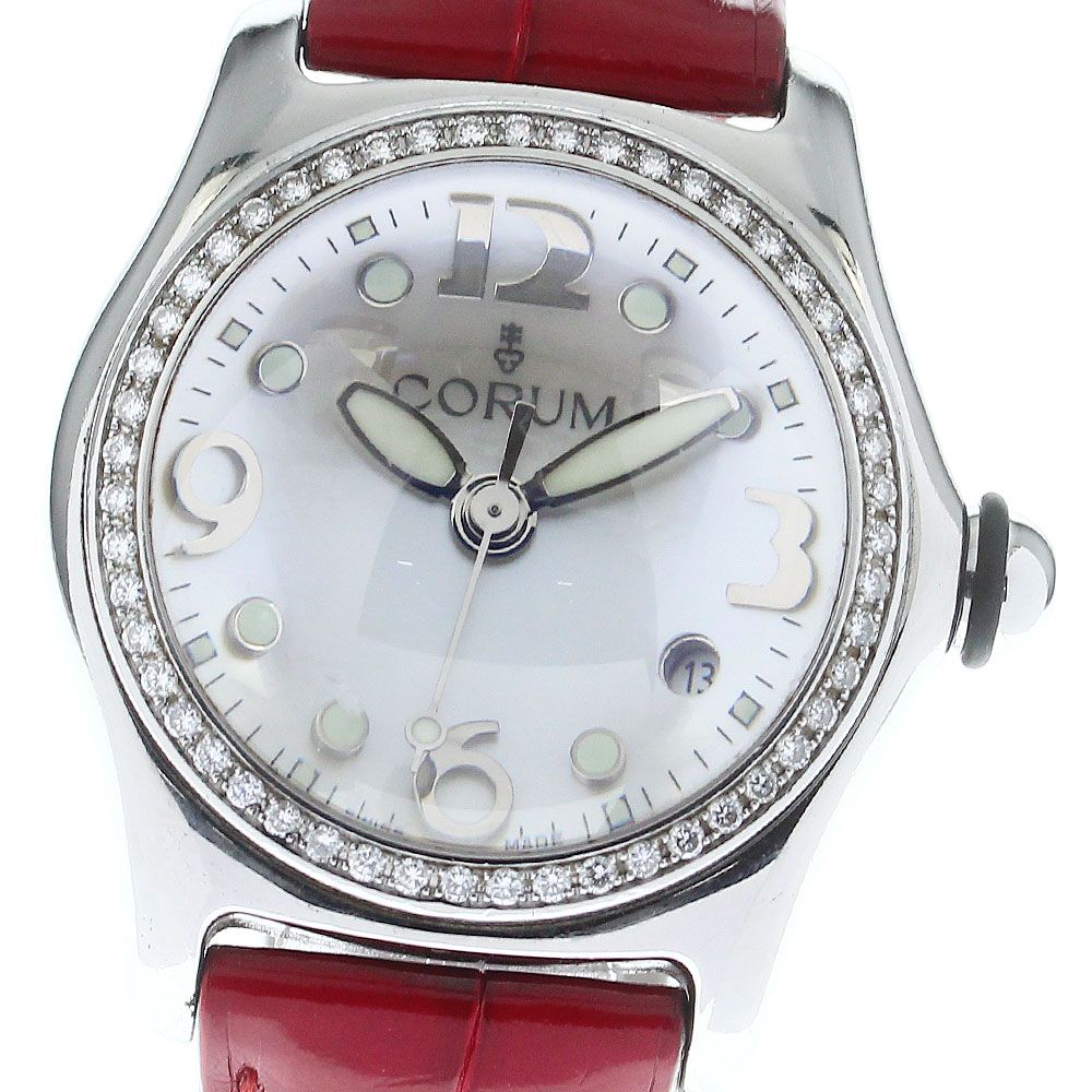 CORUM】コルム バブル ダイヤベゼル デイト 39.151.47 クォーツ