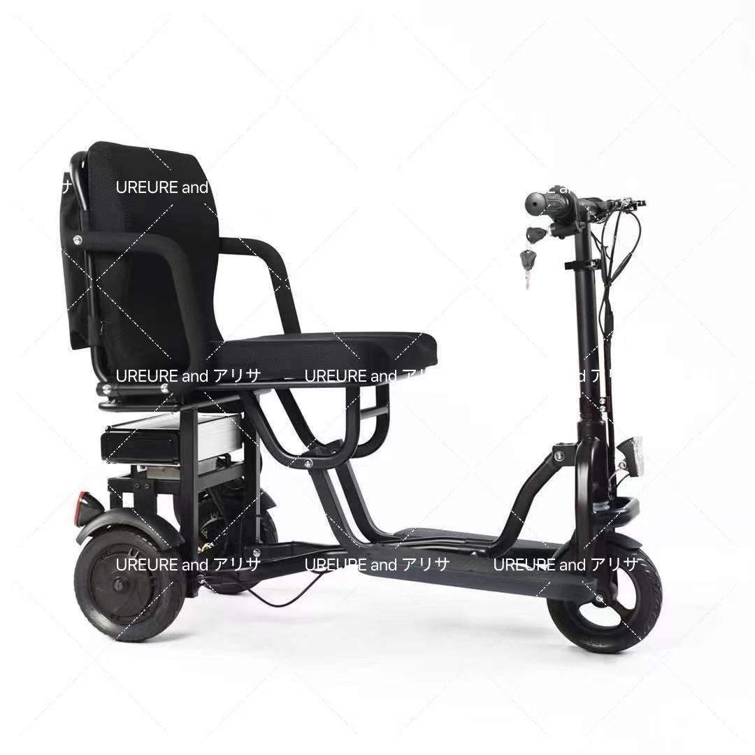 小型折りたたみ式電動三輪車、電動三輪車、高齢者用スマート電動