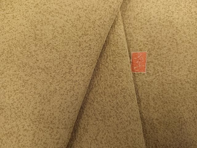 平和屋着物●本加賀友禅作家 茶谷 孝志監修 色無地 榛色 正絹 ♥ AABB3663ph