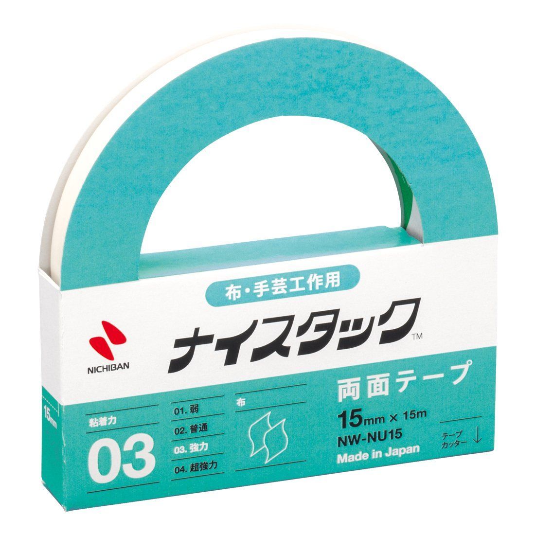 ナイスタック 両面テープ 布 手芸 15 mm×15 m ニチバン NW-NU