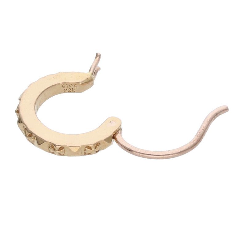 クロムハーツ 22K HOOP TFP TINY　タイニーフープ ゴールドピアス クロムハーツ 22K HOOP TFP TINY/タイニーフープ ゴールドピアス