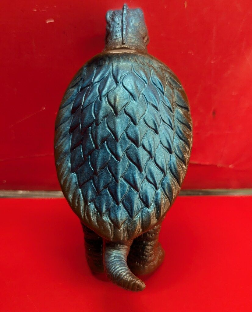 M1号 復刻マルザンソフト怪獣 ガメラ(茶成型/青メタ&深緑スプレー