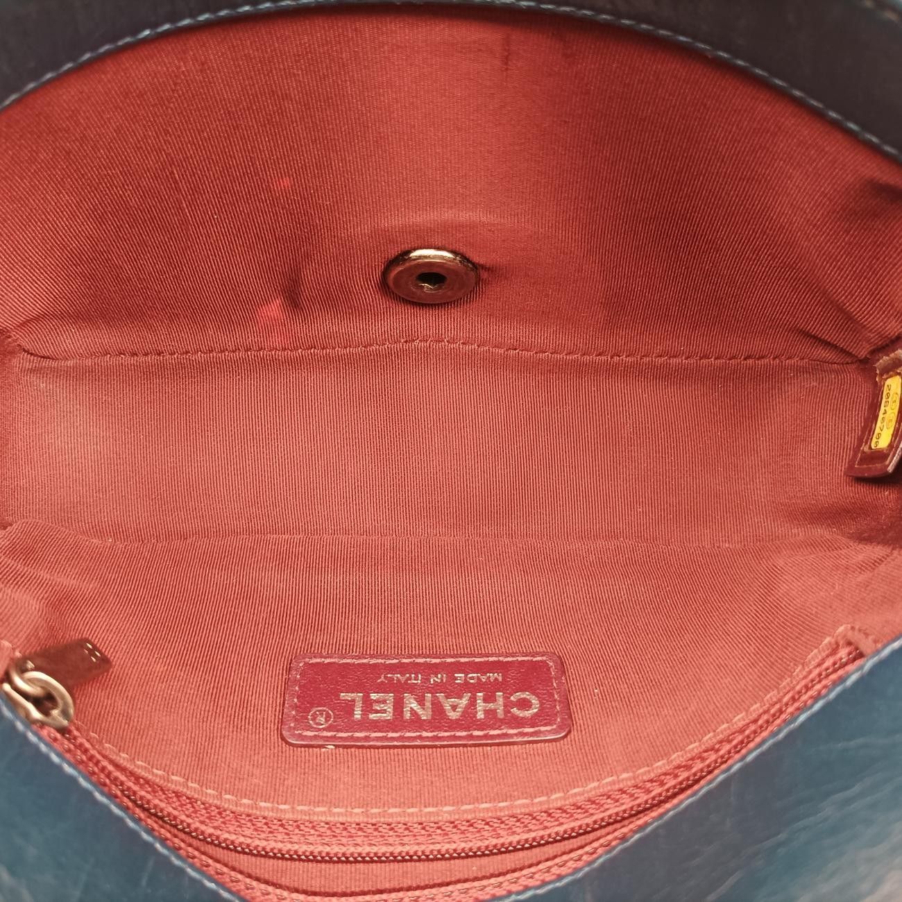 シャネルChanelココボーイ シングルフラップブルーレザーA9279620640700 DECORATOM_COM_BR