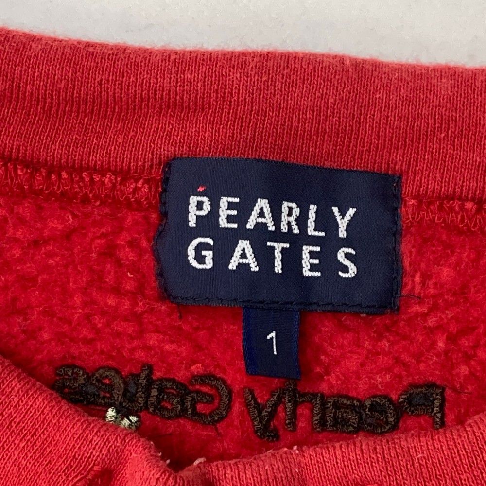 サイズ：1 PEARLY GATES パーリーゲイツ 裏起毛 スウェットベスト  