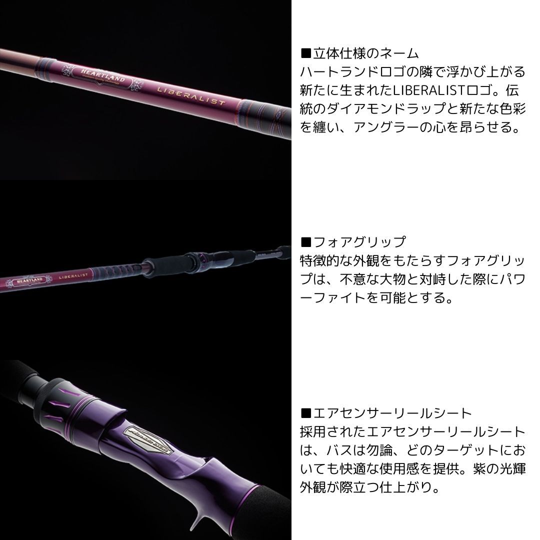 【極美品】ダイワ ハートランド リベラリスト863ML+RS25 ダイワ ハートランド リベラリスト 863ML+RS-25 (ロッド・釣竿