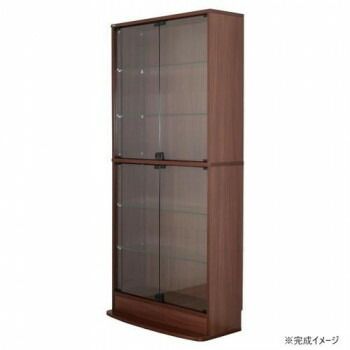 連結型 ラック ユニール 幅83.3×奥行29cm ハイタイプ ブラウン SCR-8329LHB