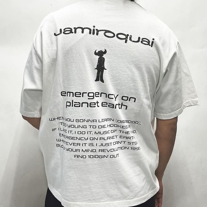 新品 メンズ ジャミロクワイ Jamiroquai バッファローマン プリント