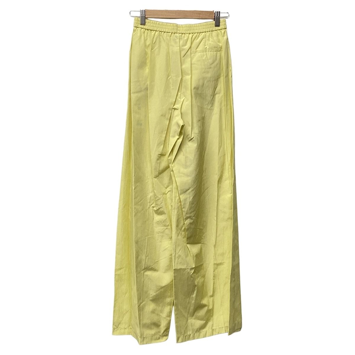 forte_forte フォルテフォルテ パンツ サイズ0 XS レディース ライトイエロー ウエストゴム ワイドパンツ