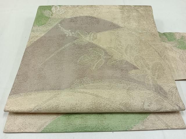 平和屋着物○九寸名古屋帯 魚 成り物 金彩 正絹 逸品 DAAX4785ps