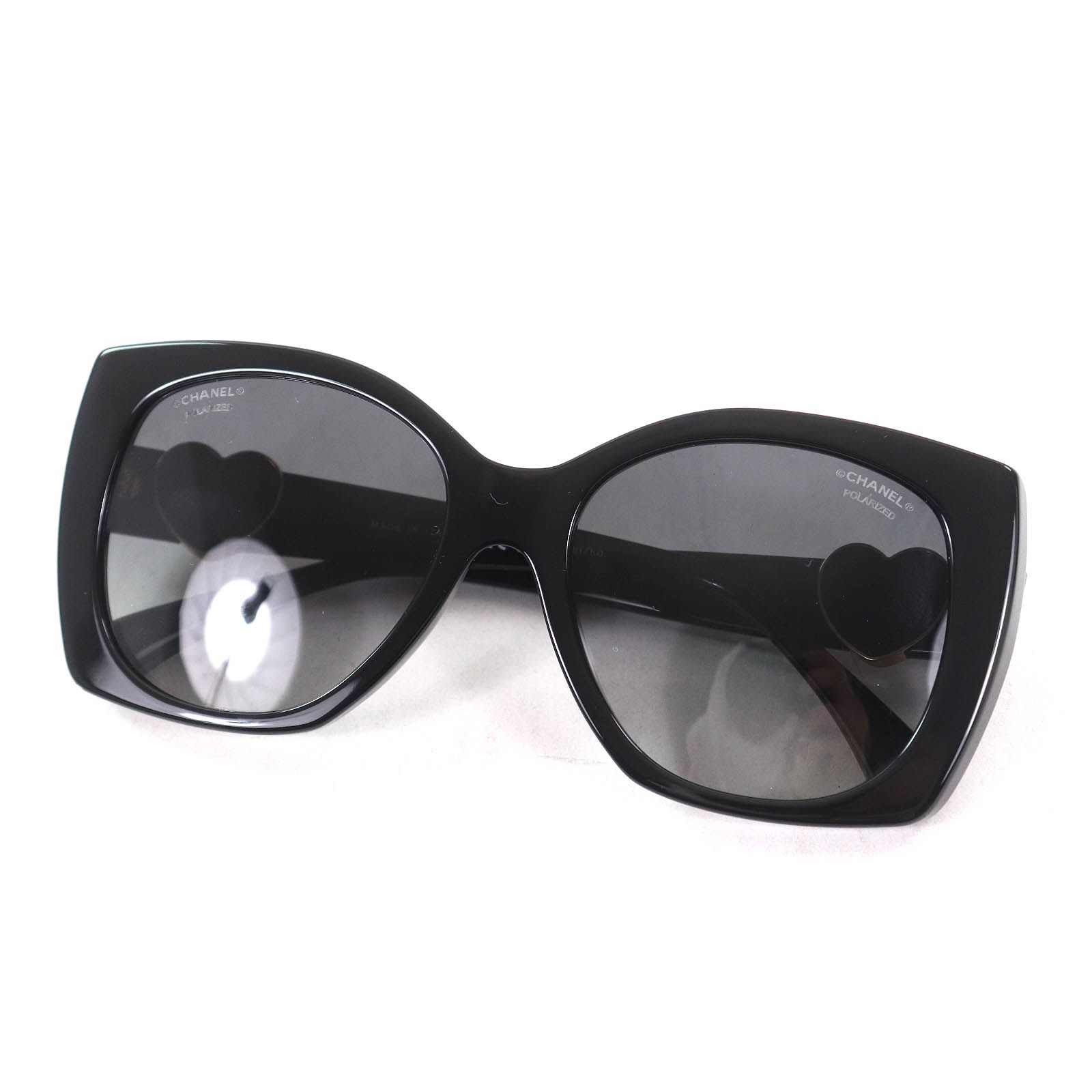 【美品】CHANEL シャネル 5219 A サングラス 極美品△CHANEL シャネル 5519-A ココマーク ハート スクエア