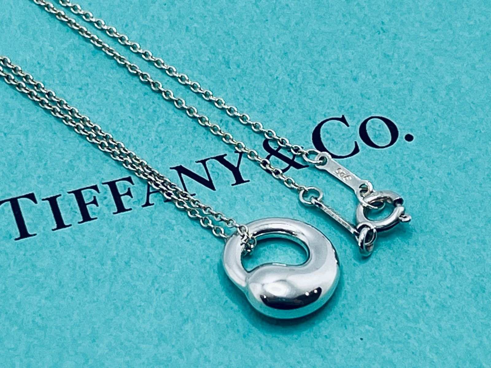 a116 美品 Tiffany&Co. ティファニー エターナルサークル ネックレス