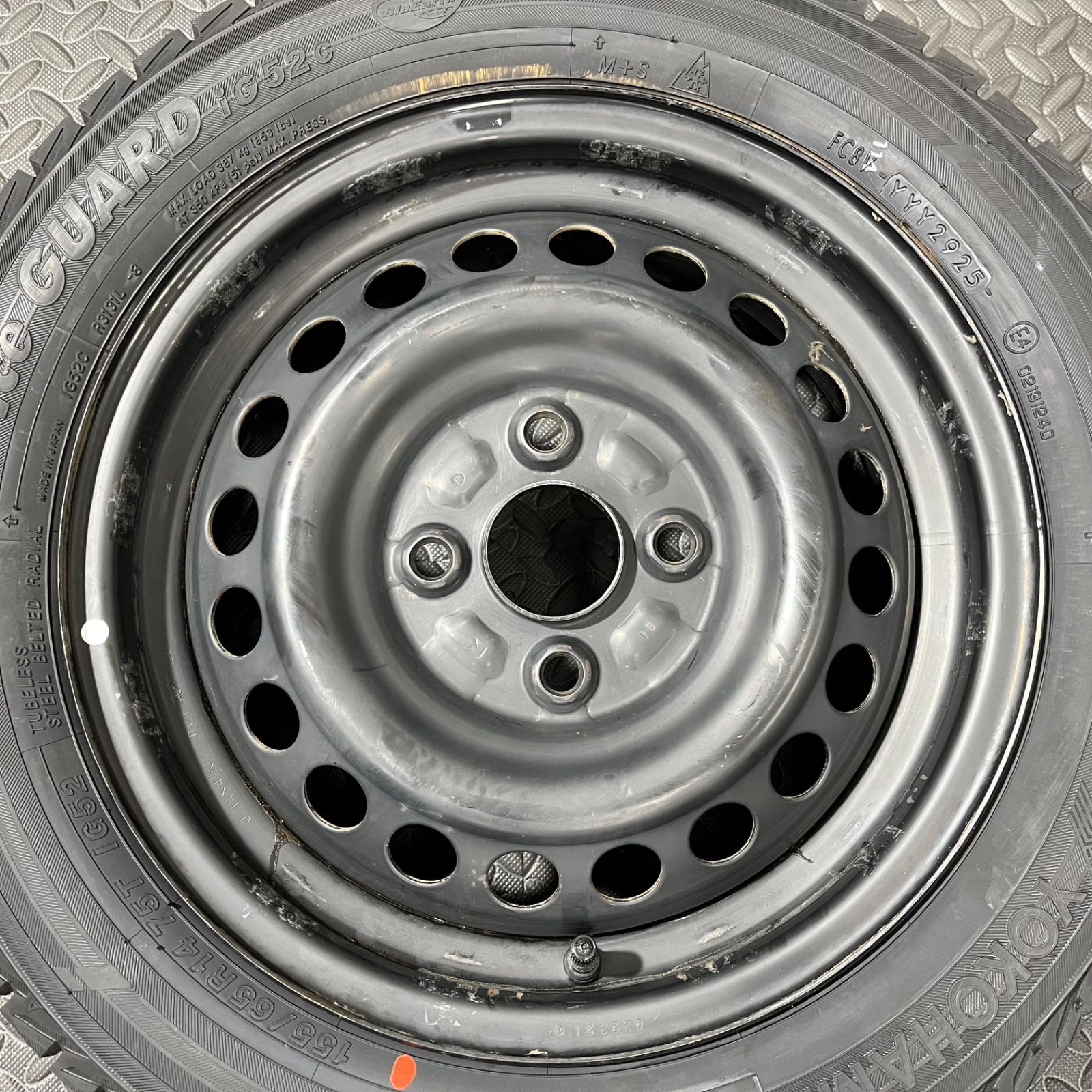 25年製 新品タイヤ 155/65R14 ヨコハマ アイスガードIG52C ダイハツ