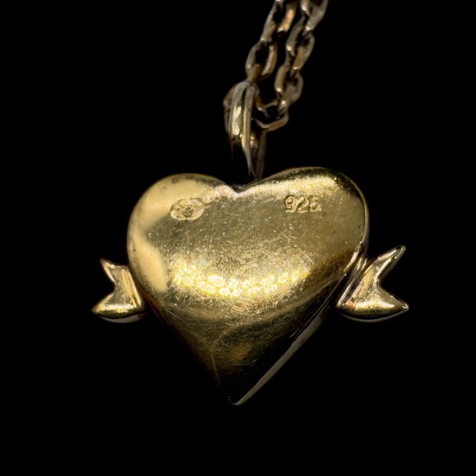 希少 Christian Dior ディオール　ハート　ネックレス ゴールド 希少 Christian Dior クリスチャンディオール 925 ハート