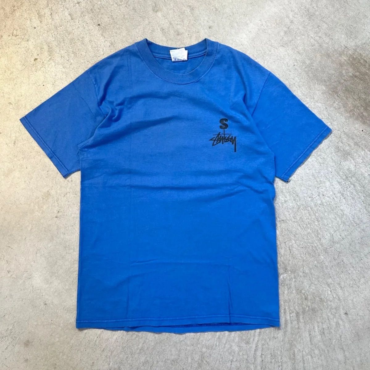 Stussy boot leg ブートレグ 青 Tシャツ ヘインズボディ 90s old