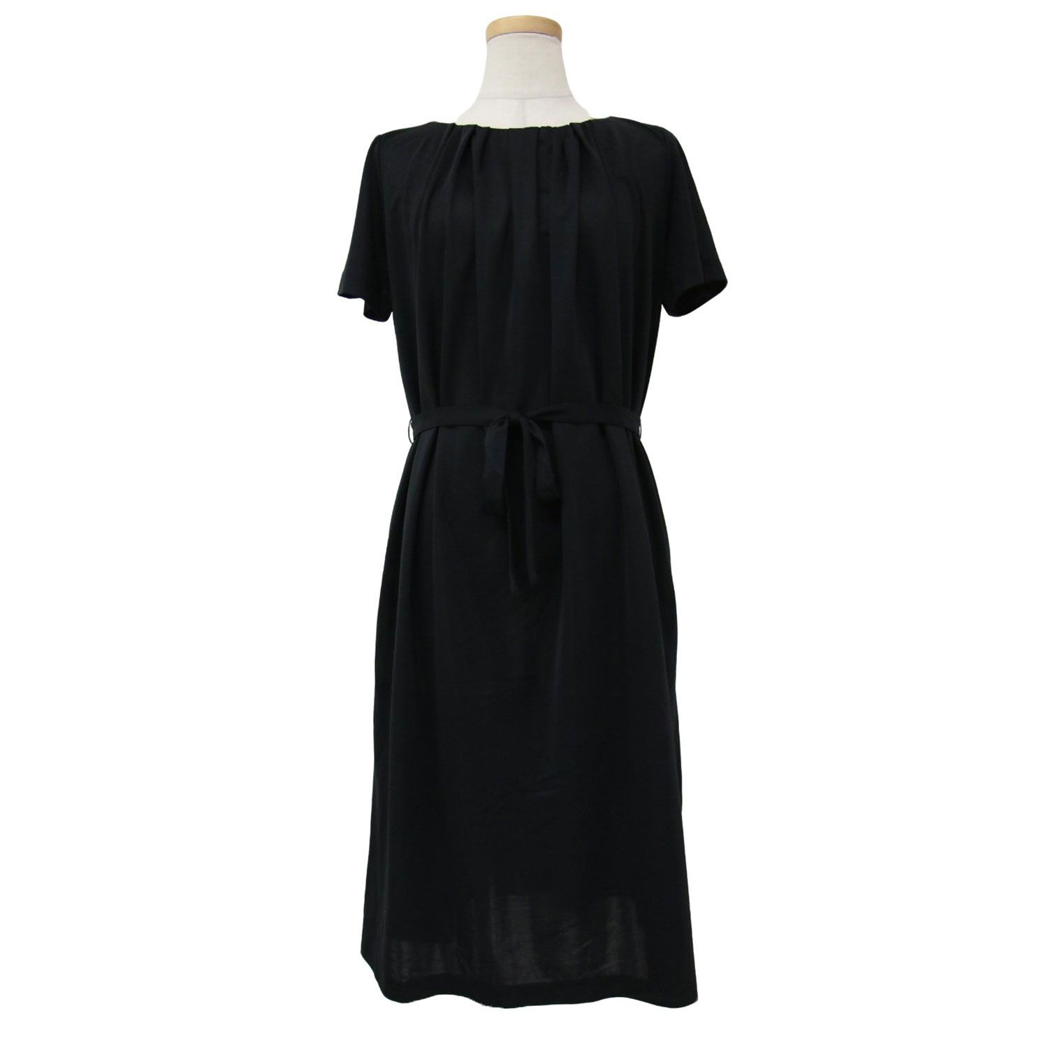 MACKINTOSH LONDON ブラック カットソーワンピース 38 セール】 【WEB・一部店舗限定】ライトウールジャージワンピース
