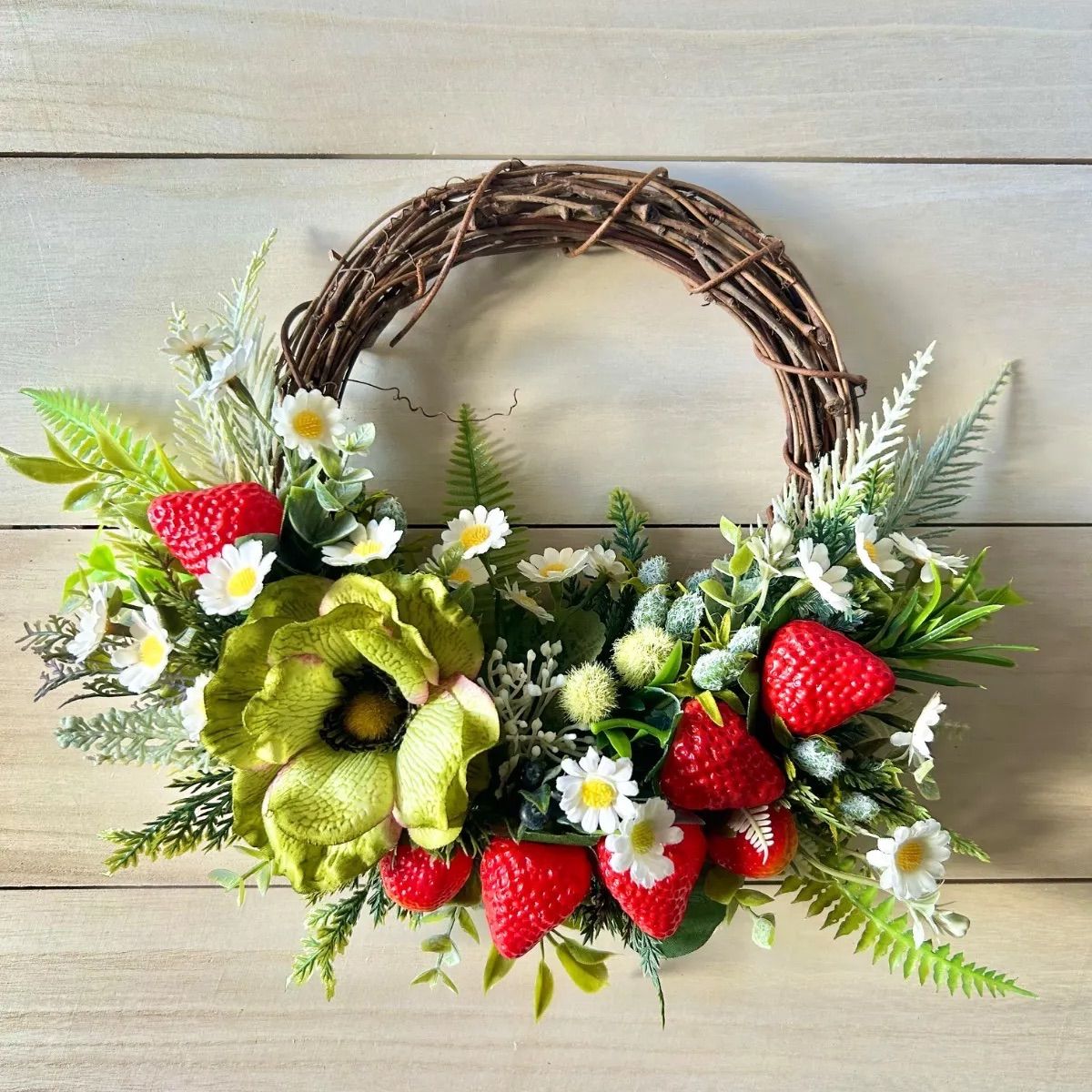 junpemi作品2点♡ハピネスイースターフラワーリース♡玄関リース♡造花 junpemi作品2点♡ハピネスイースターフラワーリース♡玄関リース