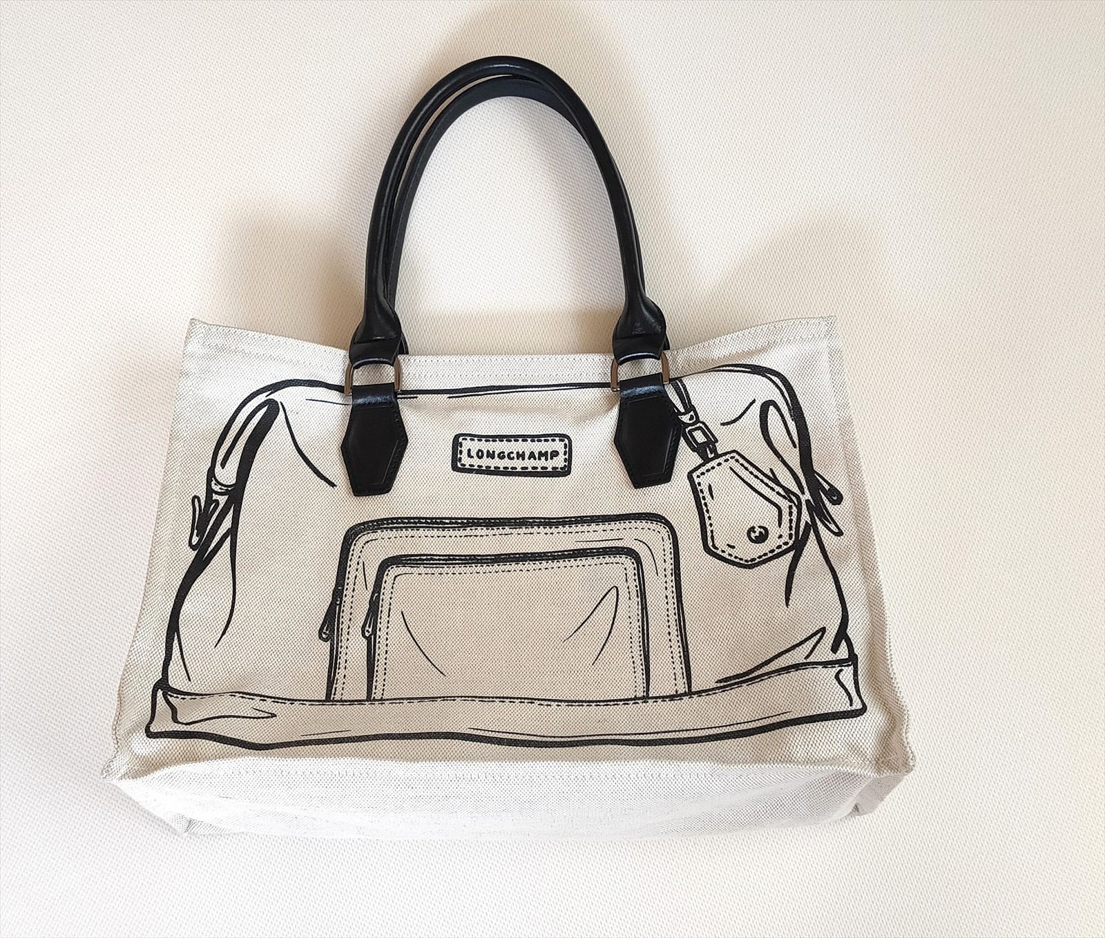 ロンシャン LONGCHAMP IT BAG キャンバス トートバッグ 希少品 ユニ 