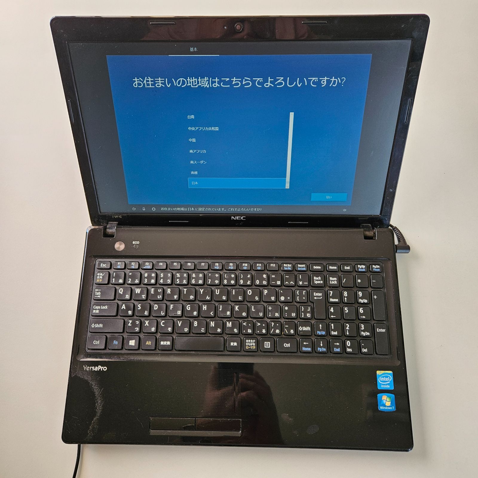 NEC ノートパソコン VJ18EF-G マウスとバッテリー付 ジャンク】NEC VersaPro VJ18EF-G ノートパソコン ブラック