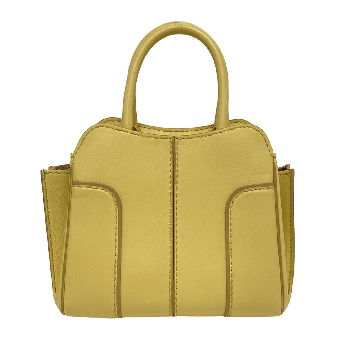 TOD'S(トッズ) ハンドバッグ美品 セラ イエロー レザー - メルカリ