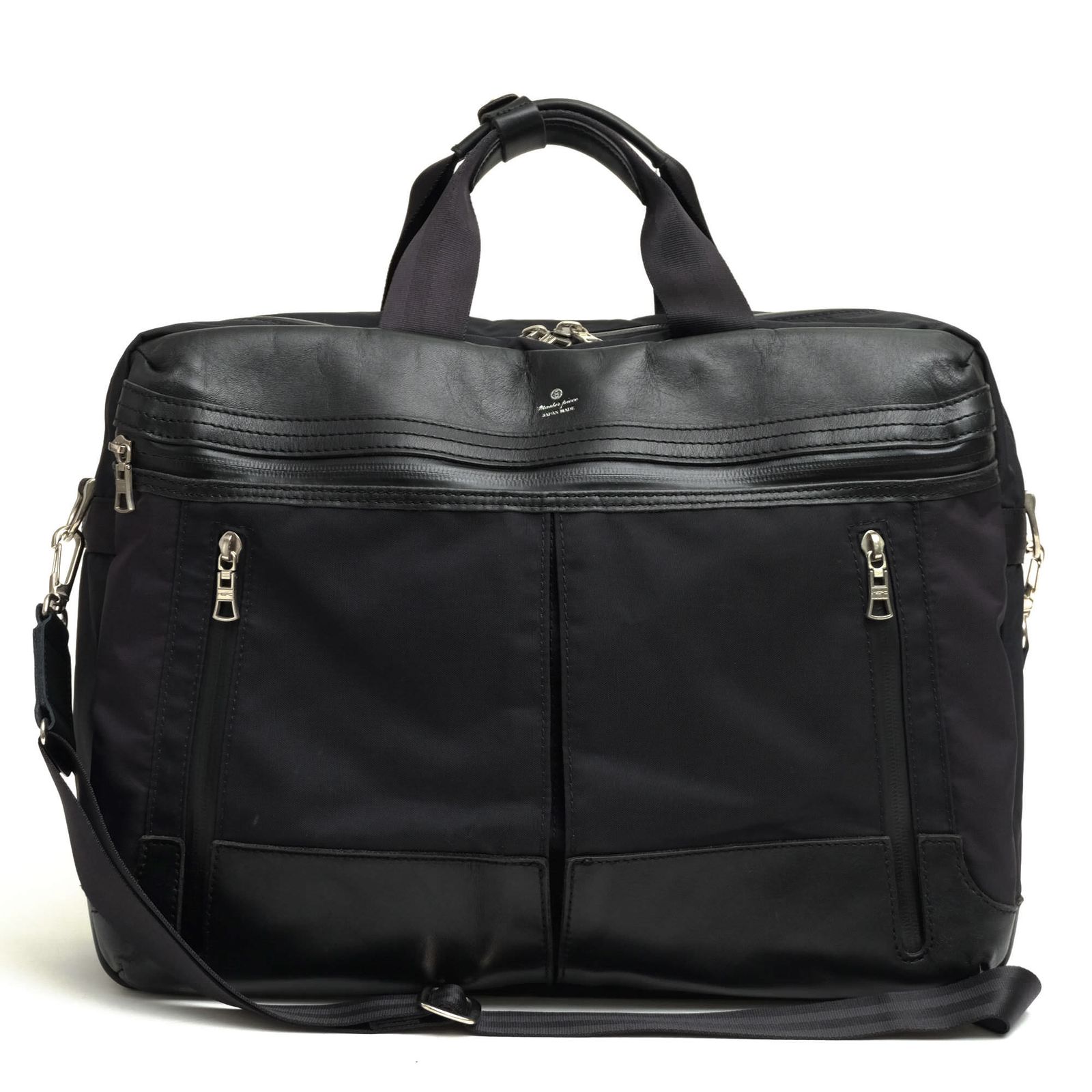 MASTERPIECE◇ブリーフケース/ナイロン/NVY/無地/24210