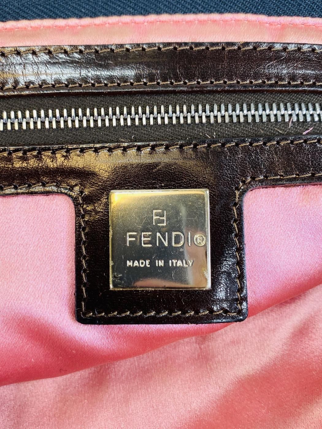 FENDI デニム マンマバケット ショルダーバッグ 花柄 9625 フェンディ FENDI フラワー デニム マンマバケット ショルダー